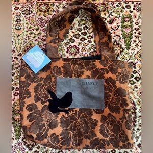 Rock Love Peace Tapestry Tote 20”x16”